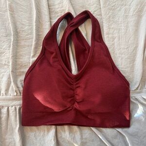 Alphalete Burgundy Sports Bra